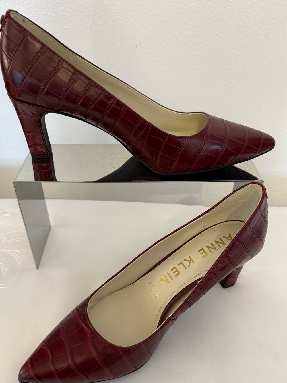 And Klein pointed toe pumps with  iflex technology. Size 8, medium.